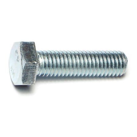 Midwest Fastener Class 8.8, M8-1.25 Hex Head Cap Screw, Zinc Plated Steel, 30 mm L, 50 PK 50445